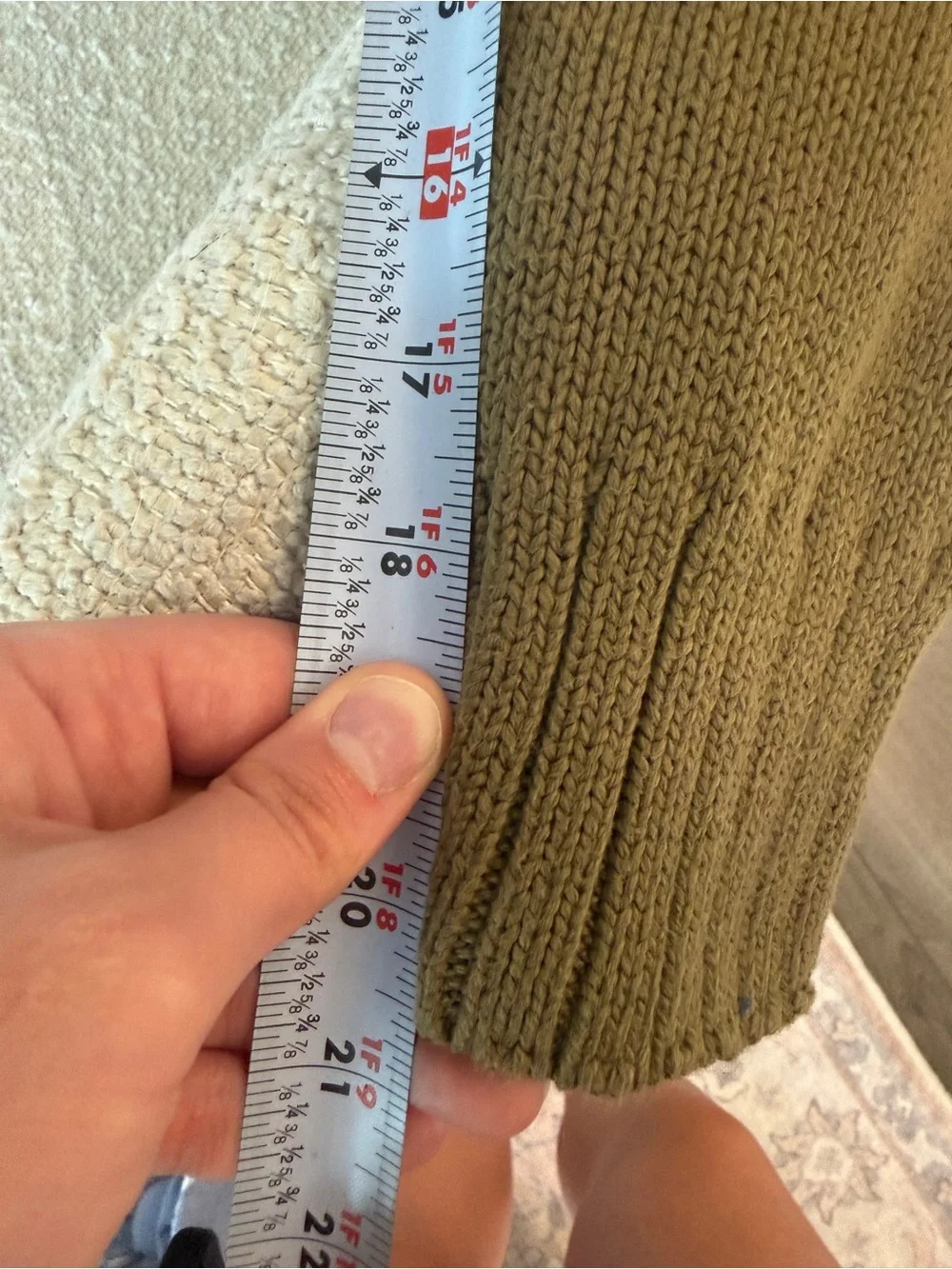 Vintage Men’s thick cotton Quarter zip sweater
